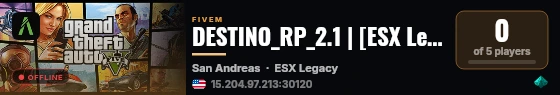 DESTINO_RP_2.1 | [ESX Legacy] live status badge