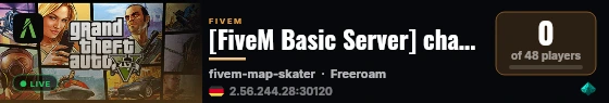 [FiveM Basic Server] change-me live status badge