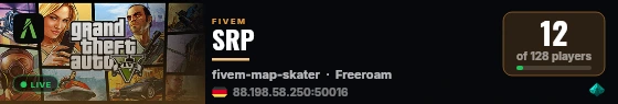 SRP live status badge