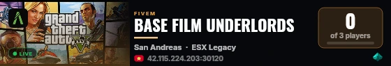 BASE FILM UNDERLORDS live status badge