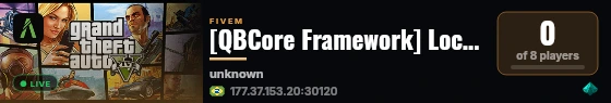 [QBCore Framework] Locala live status badge