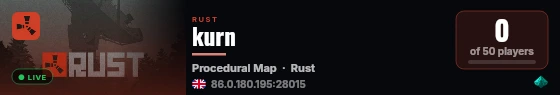 kurn live status badge