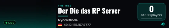 Der Die das RP Server live status badge