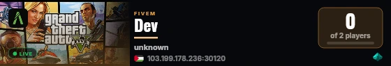Dev live status badge