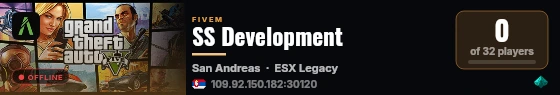 SS Development live status badge