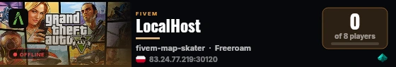 LocalHost live status badge