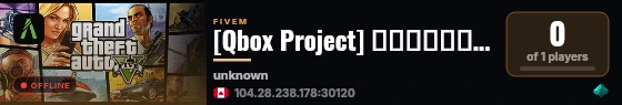 [Qbox Project] 𝗖𝗘𝗙𝗥𝗜𝗔𝙊𝙉𝙀 live status badge