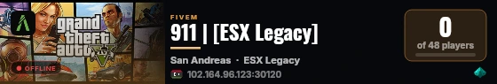 911 | [ESX Legacy] live status badge