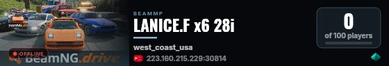 LANICE.F x6 28i live status badge