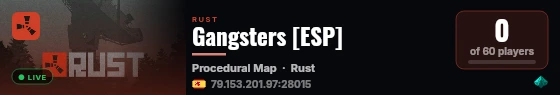 Gangsters [ESP] live status badge