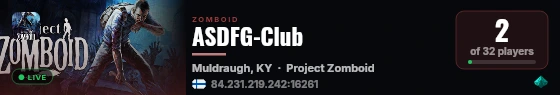 ASDFG-Club live status badge