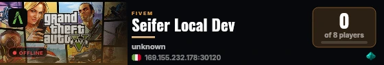 Seifer Local Dev live status badge