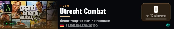 Utrecht Combat live status badge