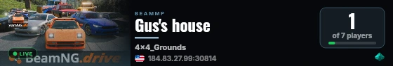 Gus's house live status badge