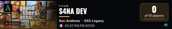 S4NA DEV live status badge