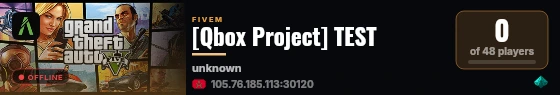 [Qbox Project] TEST live status badge