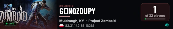 G�NOZDUPY live status badge