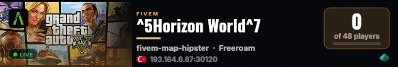 ^5Horizon World^7 live status badge