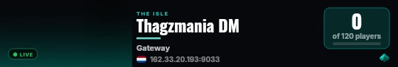 Thagzmania DM live status badge