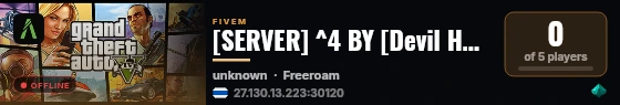 KhongKwan Test Server live status badge