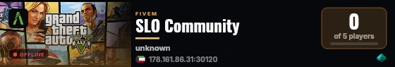SLO Community live status badge