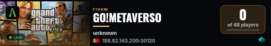 GO!METAVERSO live status badge