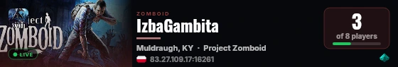 IzbaGambita live status badge
