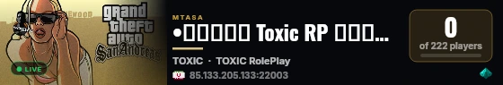 •●★★★★ Toxic RP ★★★★●•|-- Role Play Server --| IRAN | live status badge