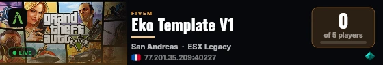 Eko Template V1 live status badge