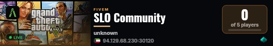 SLO Community live status badge