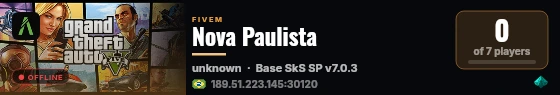 Nova Paulista live status badge