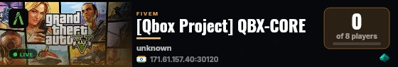 [Qbox Project] QBX-CORE live status badge