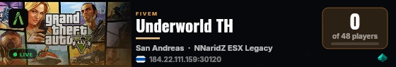 Underworld TH live status badge