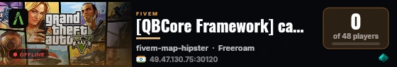 [QBCore Framework] camonpc live status badge