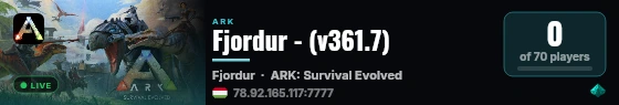 Fjordur - (v361.7) live status badge