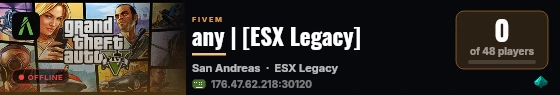 any | [ESX Legacy] live status badge