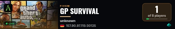 GP SURVIVAL live status badge