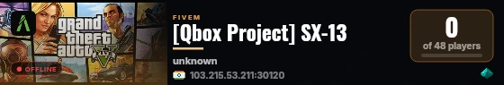 [Qbox Project] SX-13 live status badge
