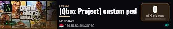 [Qbox Project] custom ped live status badge