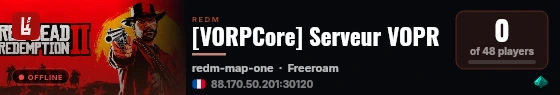 [VORPCore] Serveur VOPR live status badge