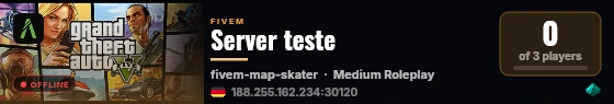 Server teste live status badge