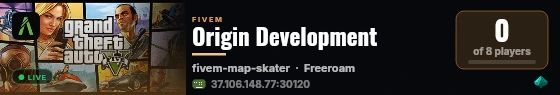 Origin Development live status badge