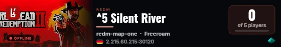 ^5 Silent River live status badge