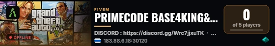 PRIMECODE BASE4KING&SCHOOL live status badge