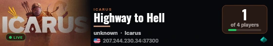 Highway to Hell live status badge