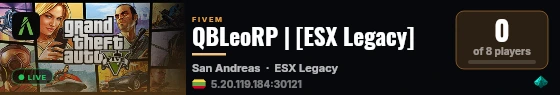 QBLeoRP | [ESX Legacy] live status badge