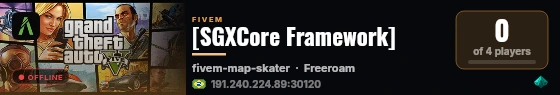 [SGXCore Framework] live status badge