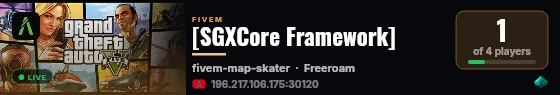 [SGXCore Framework] live status badge