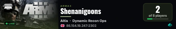 Shenanigoons live status badge