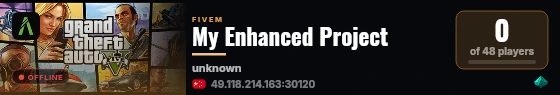My Enhanced Project live status badge